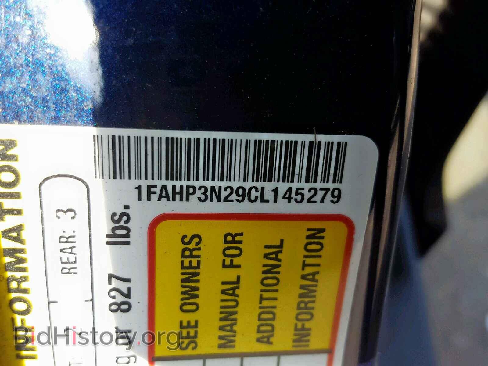 2012 FORD FOCUS - VIN: 1FAHP3N29CL145279 - Фото 10