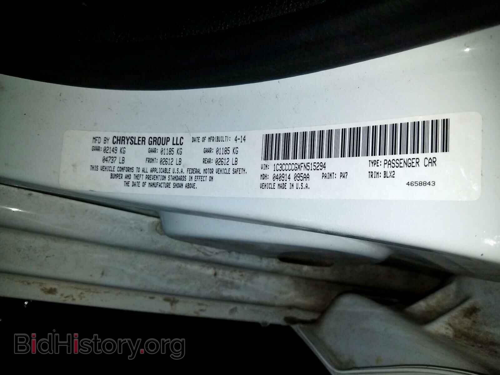 2015 CHRYSLER 200 - VIN: 1C3CCCCGXFN515294 - Photo 10