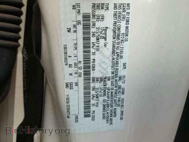 2012 FORD FOCUS - VIN: 1FAHP3J28CL415091 - Фото 10