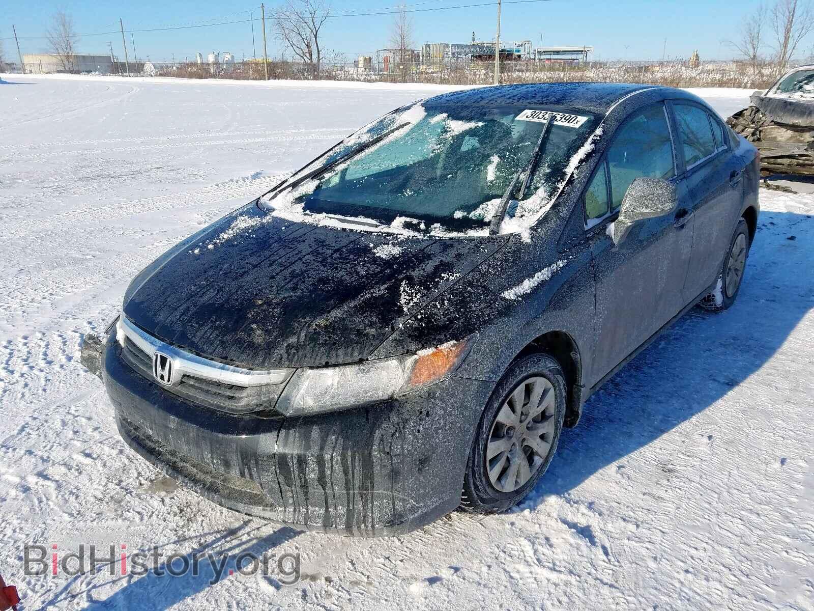 2012 HONDA CIVIC - VIN: 2HGFB2F43CH052959 - Фото 2