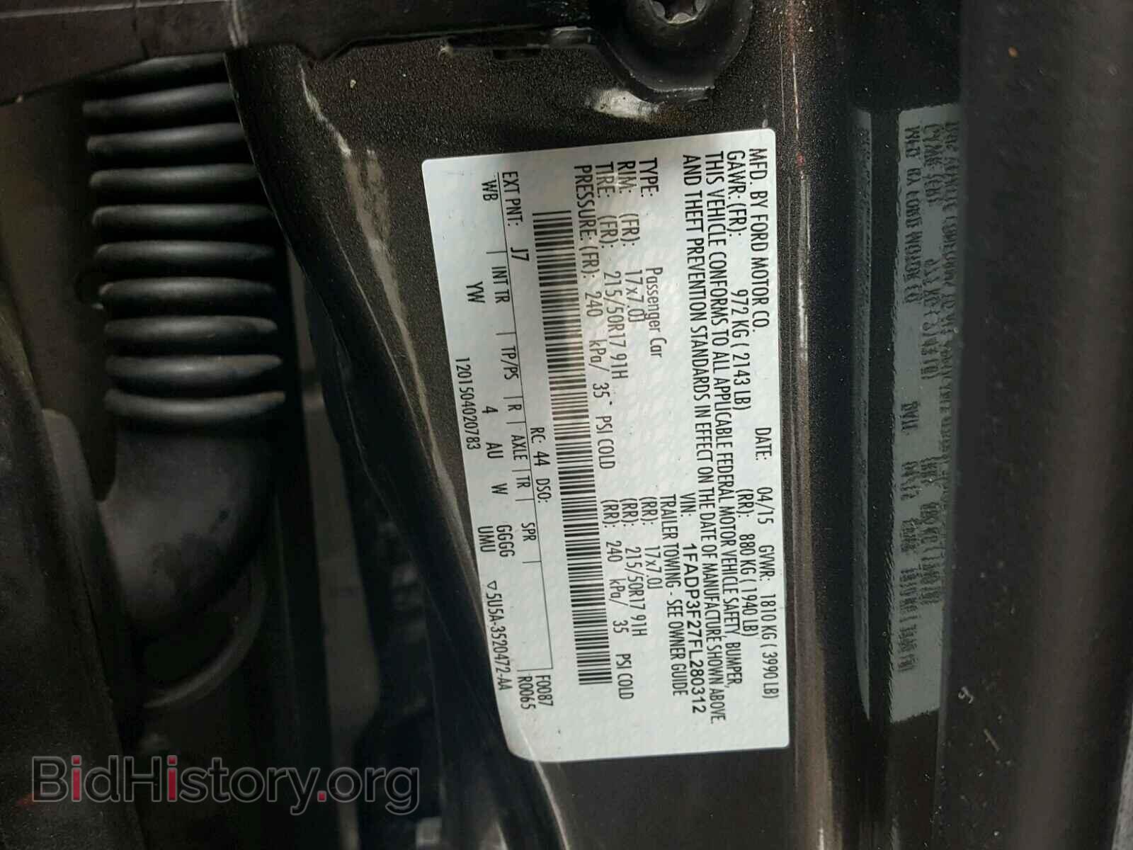 2015 FORD FOCUS - VIN: 1FADP3F27FL280312 - Photo 10