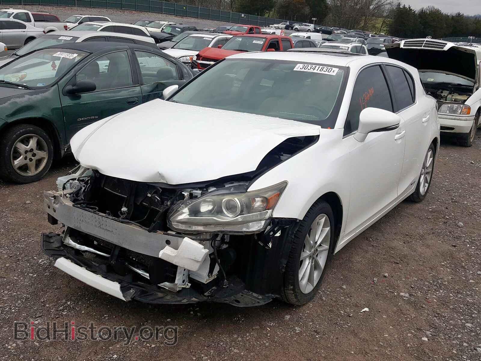 2012 LEXUS CT 200 - VIN: JTHKD5BHXC2054703 - Фото 2