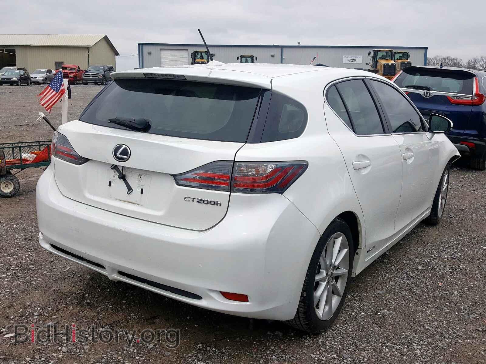 2012 LEXUS CT 200 - VIN: JTHKD5BHXC2054703 - Фото 4