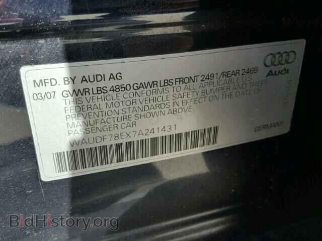 2007 AUDI A4 - VIN: WAUDF78EX7A241431 - Фото 10