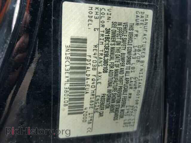 2009 NISSAN VERSA - VIN: 3N1BC13EX9L380108 - Фото 10