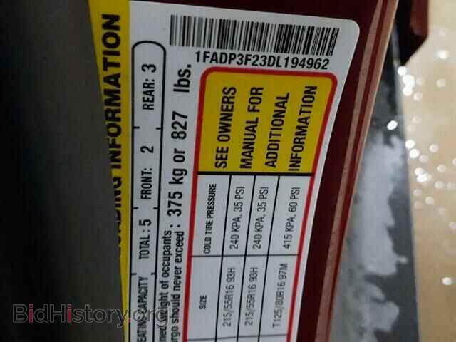 2013 FORD FOCUS - VIN: 1FADP3F23DL194962 - Photo 10