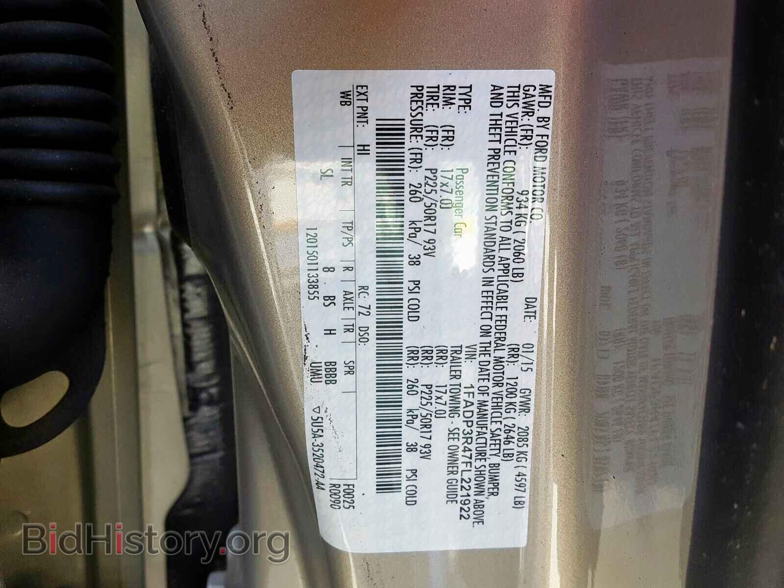 2015 FORD FOCUS - VIN: 1FADP3R47FL221922 - Photo 10