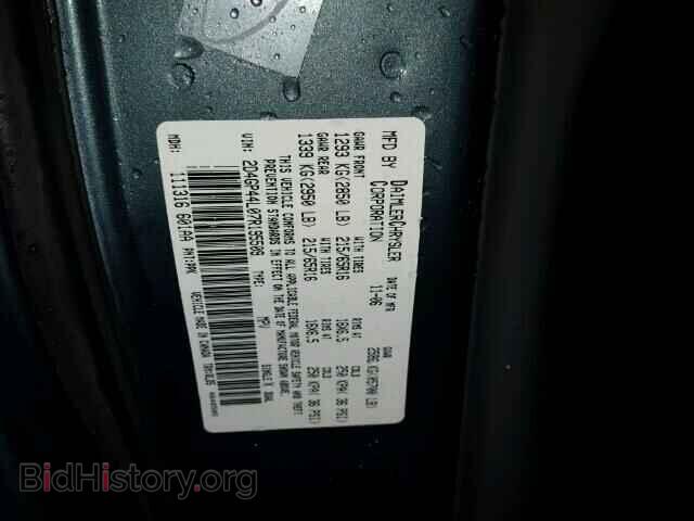 2007 DODGE CARAVAN - VIN: 2D4GP44L07R195509 - Фото 10