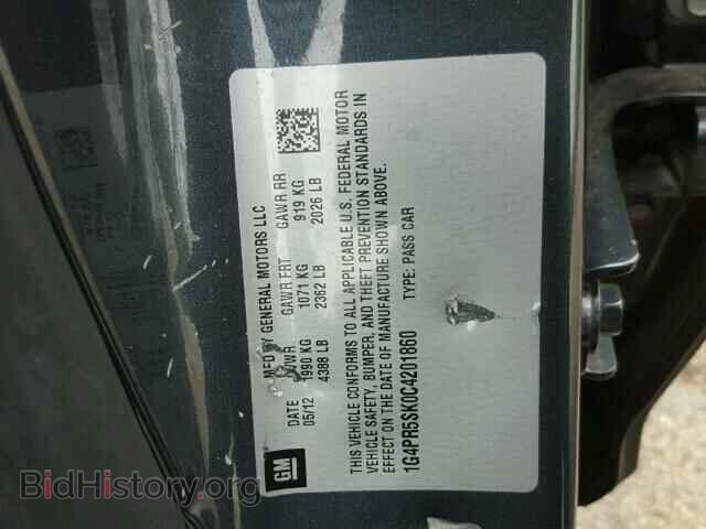2012 BUICK VERANO - VIN: 1G4PR5SK0C4201860 - Фото 10