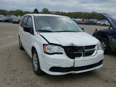 2014 Dodge CARAVAN Grand Cara, белый — VIN 2C4RDGBG2ER327527, Copart