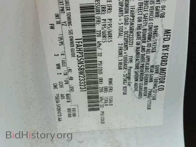 2008 FORD FOCUS - VIN: 1FAHP35N58W233231 - Фото 10