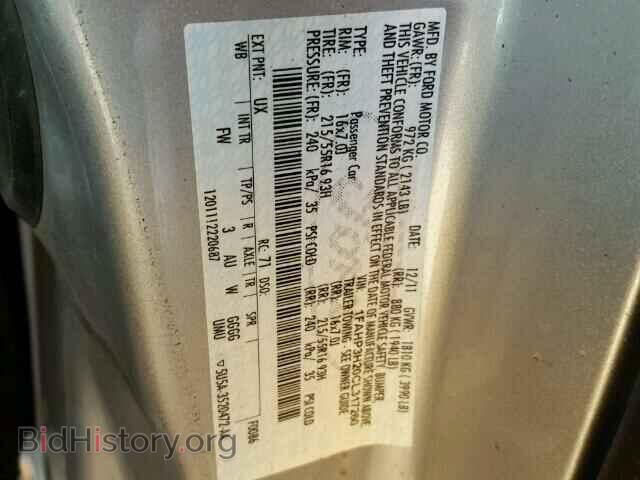 2012 FORD FOCUS - VIN: 1FAHP3H20CL317260 - Фото 10