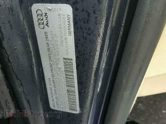 2005 AUDI A8 - VIN: WAULL44E75N004555 - Фото 10