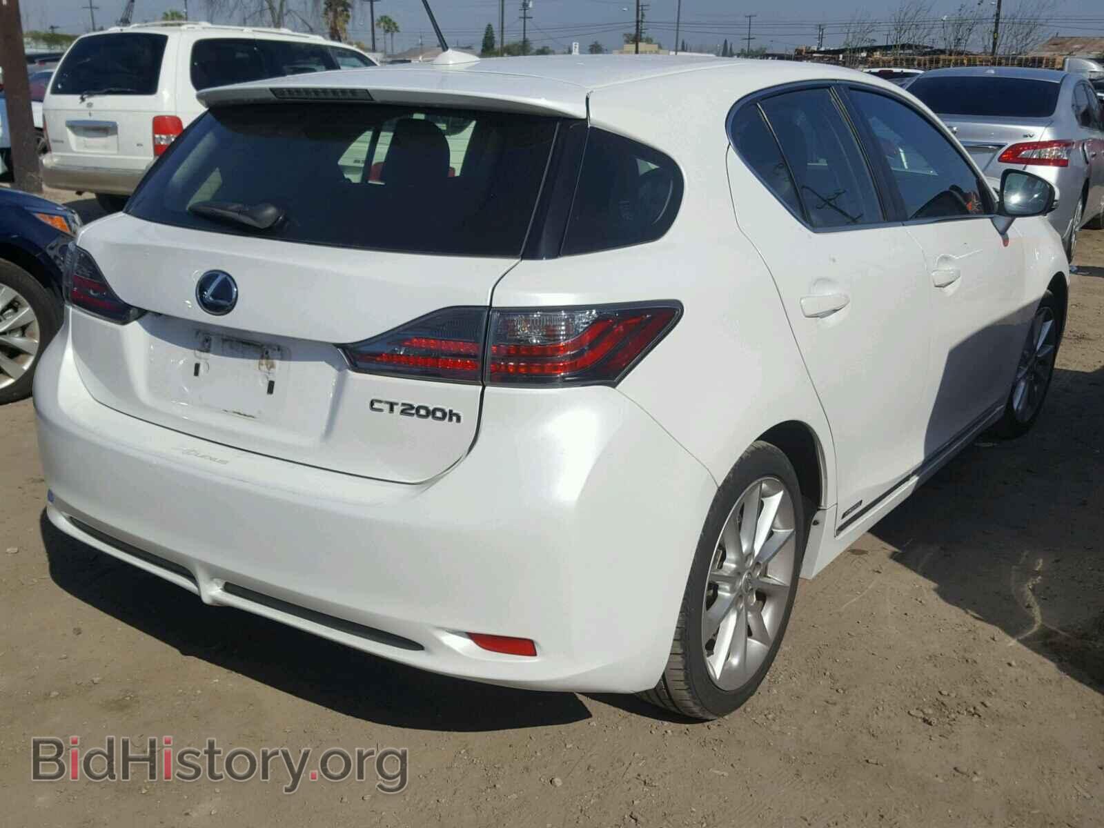 2012 LEXUS CT 200 - VIN: JTHKD5BH5C2092002 - Фото 4
