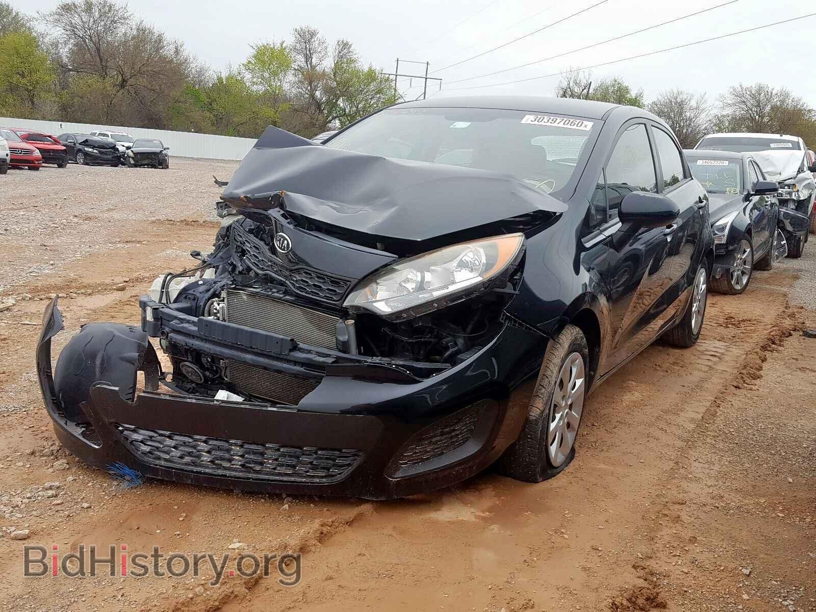 2012 KIA RIO - VIN: KNADM5A34C6067792 - Фото 2