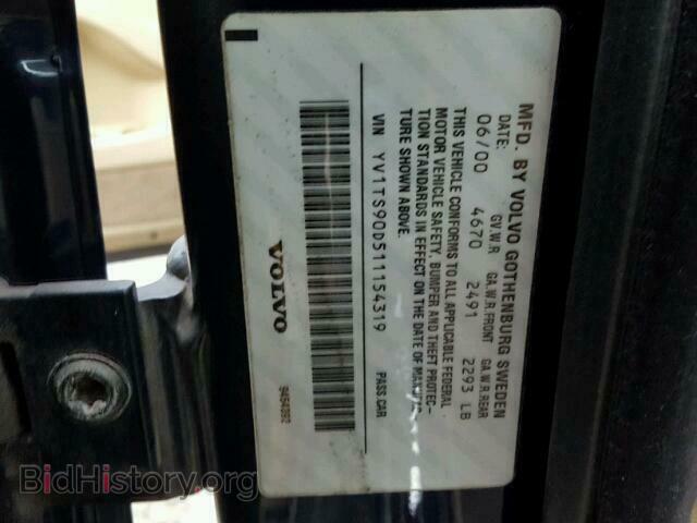 2001 VOLVO S80 - VIN: YV1TS90D511154319 - Фото 10