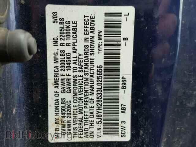 2003 HONDA ELEMENT - VIN: 5J6YH28533L025656 - Фото 10