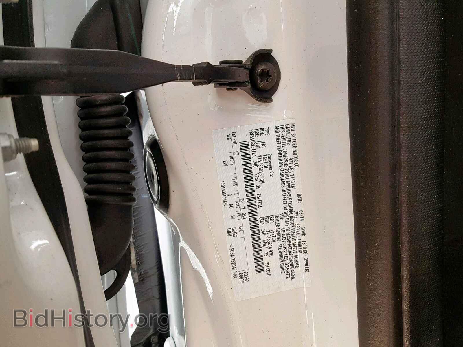 2014 FORD FOCUS SE - VIN: 1FADP3K21EL335972 - Фото 10