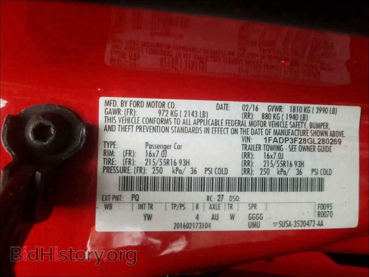 2016 FORD FOCUS - VIN: 1FADP3F28GL280269 - Photo 10