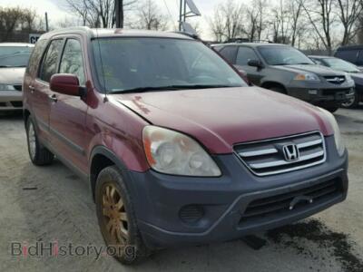 2005 Honda CRV CR-V EX, красный — VIN SHSRD78825U319240, Copart