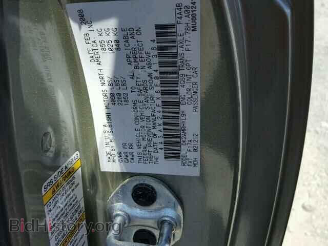 2008 MITSUBISHI ECLIPSE - VIN: 4A3AK24FX8E041384 - Photo 10