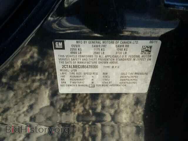 2011 GMC TERRAIN - VIN: 2CTALMEC0B6478066 - Photo 10