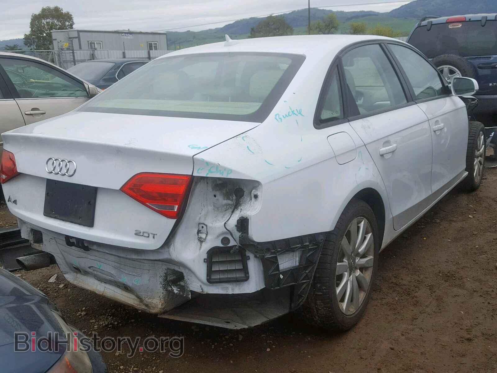 2012 AUDI A4 - VIN: WAUAFAFL3CN019964 - Photo 4