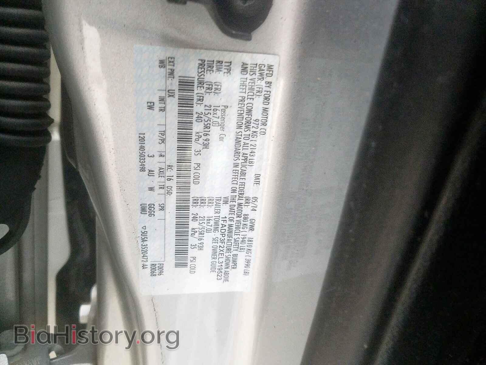 2014 FORD FOCUS - VIN: 1FADP3F2XEL319523 - Photo 10