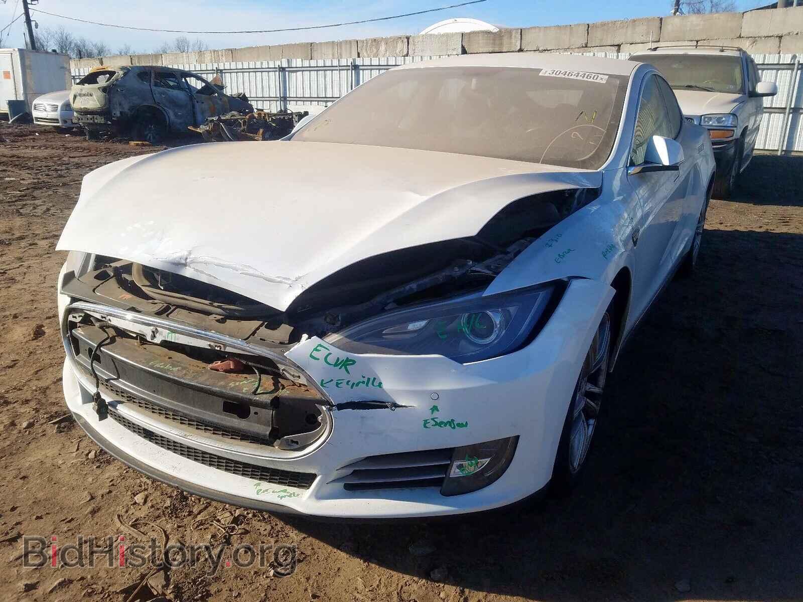 2014 TESLA MODEL S - VIN: 5YJSA1S13EFP36070 - Photo 2