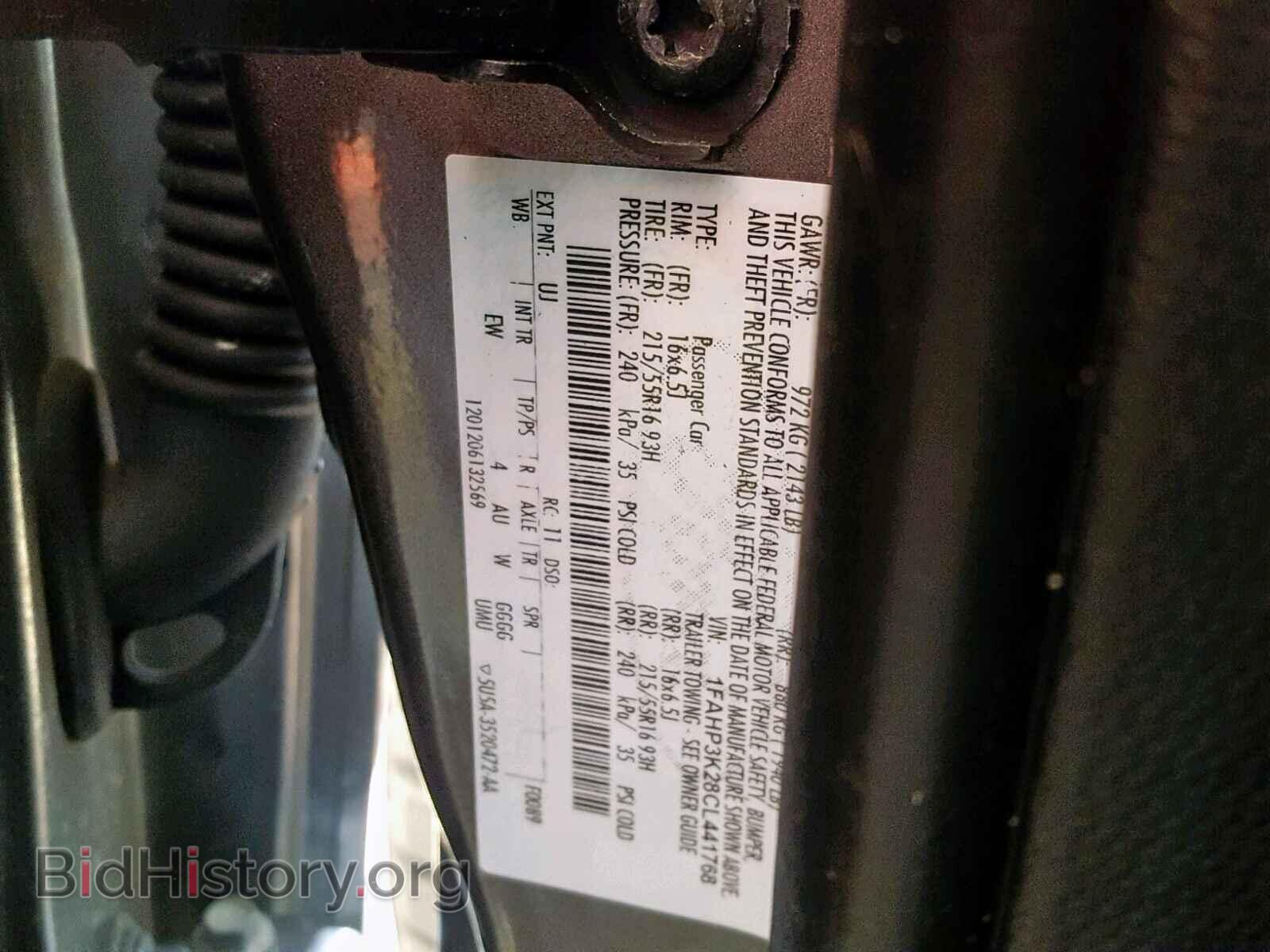2012 FORD FOCUS SE - VIN: 1FAHP3K28CL441768 - Фото 10