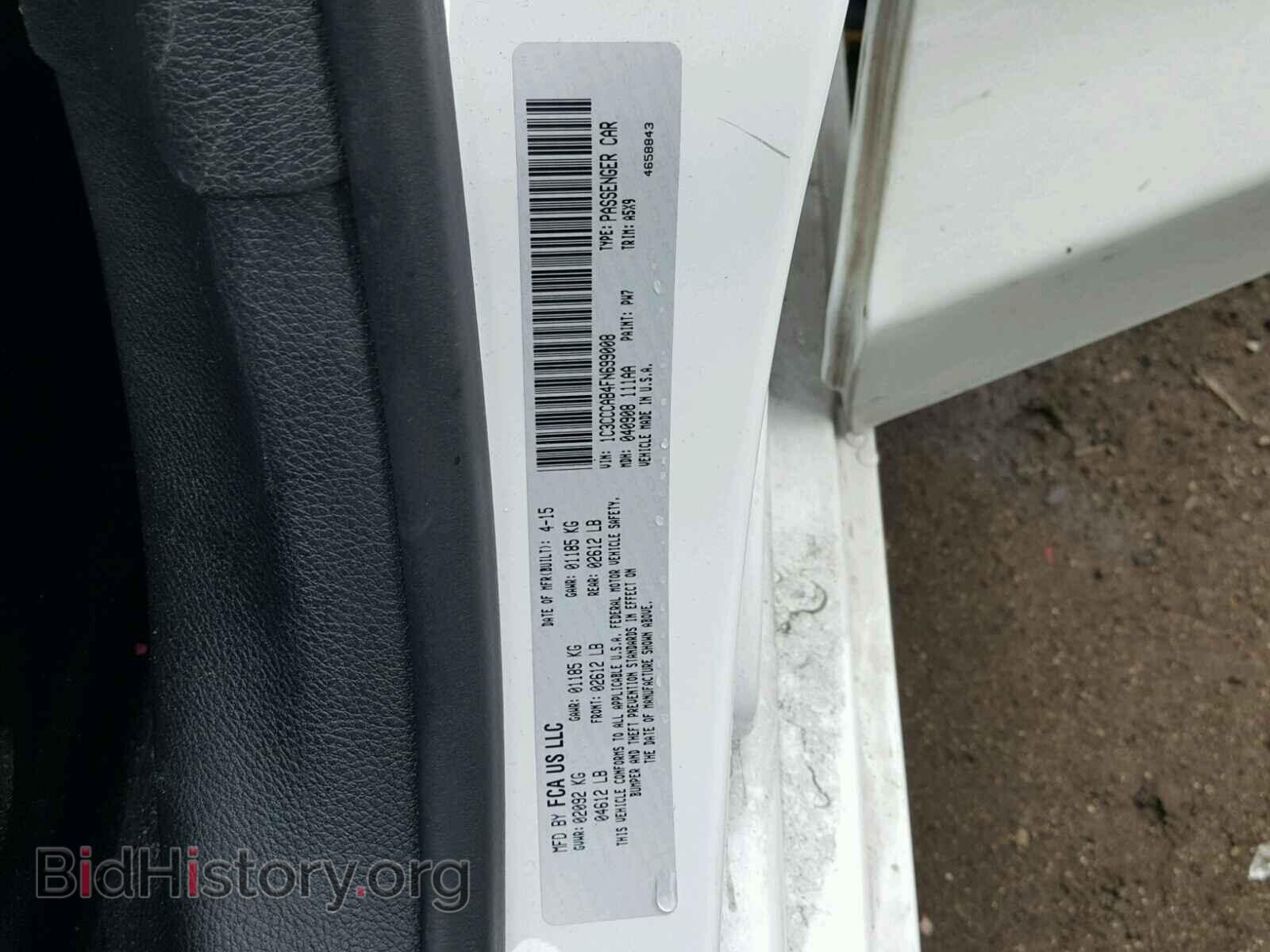 2015 CHRYSLER 200 - VIN: 1C3CCCAB4FN699008 - Photo 10