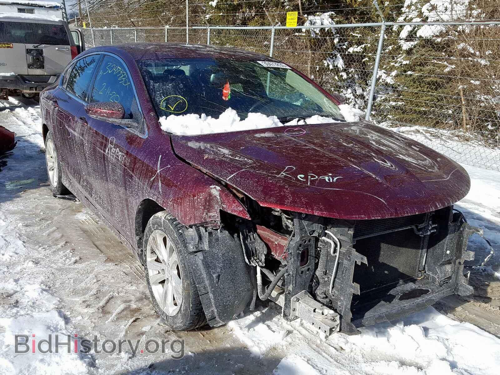 Фотография 1C3CCCFB5GN196713 - CHRYSLER 200 2016