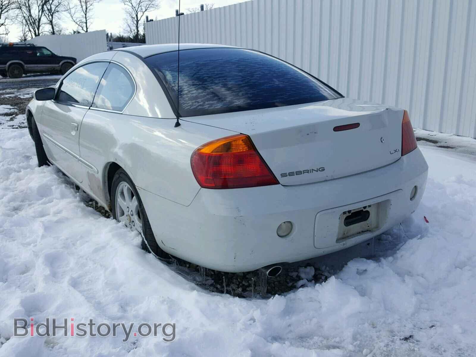 2001 CHRYSLER SEBRING - VIN: 4C3AG52H81E078436 - Фото 3