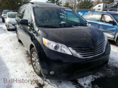 2014 Toyota SIENNA Sienna XLE, black — VIN 5TDDK3DC5ES091014, Copart