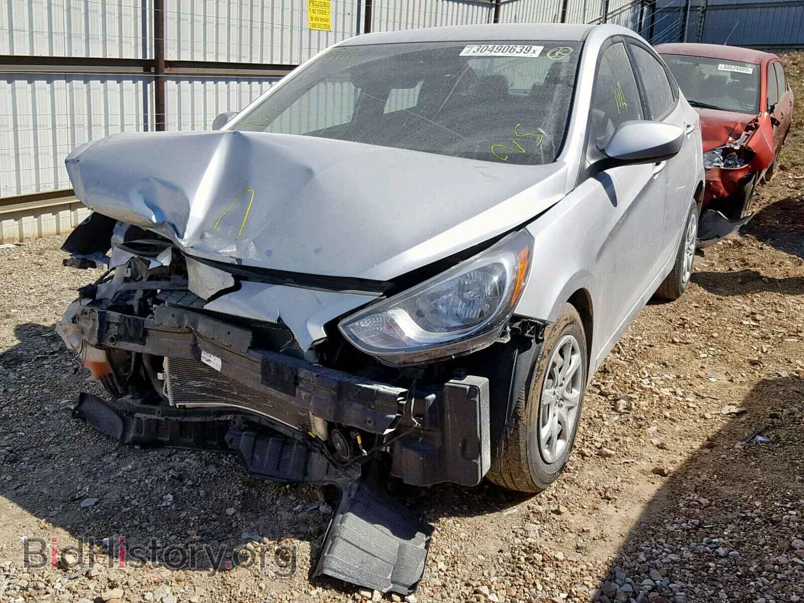 2014 HYUNDAI ACCENT - VIN: KMHCT4AE6EU672498 - Фото 2