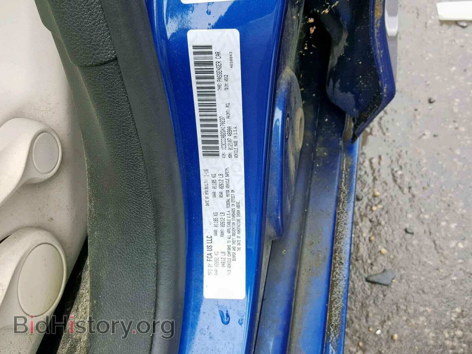 2016 CHRYSLER 200 - VIN: 1C3CCCAB2GN170237 - Photo 10