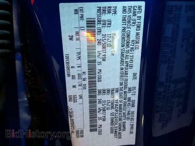 2013 FORD FOCUS - VIN: 1FADP3J2XDL334657 - Фото 10