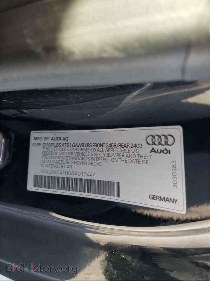 2010 AUDI A5 - VIN: WAUWKAFR6AA010444 - Фото 10