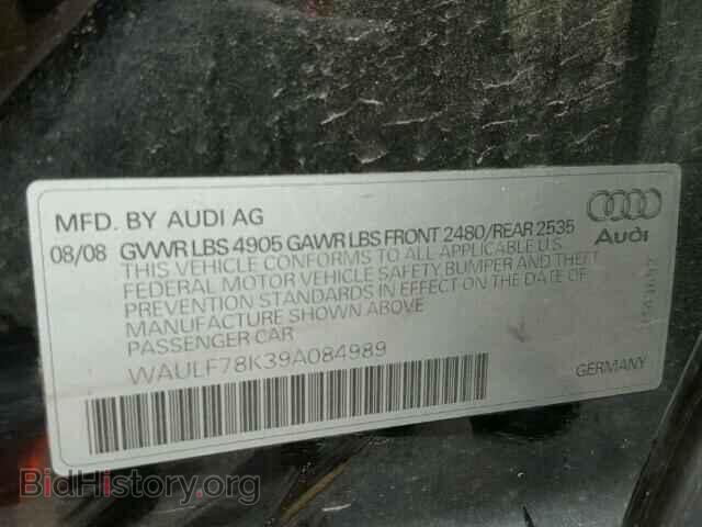 2009 AUDI A4 - VIN: WAULF78K39A084989 - Фото 10