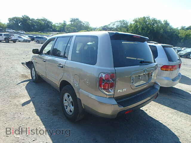 2006 HONDA PILOT - VIN: 2HKYF18176H547833 - Фото 3