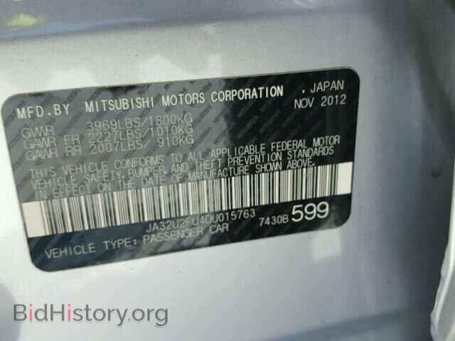 2013 MITSUBISHI LANCER - VIN: JA32U2FU4DU015763 - Фото 10