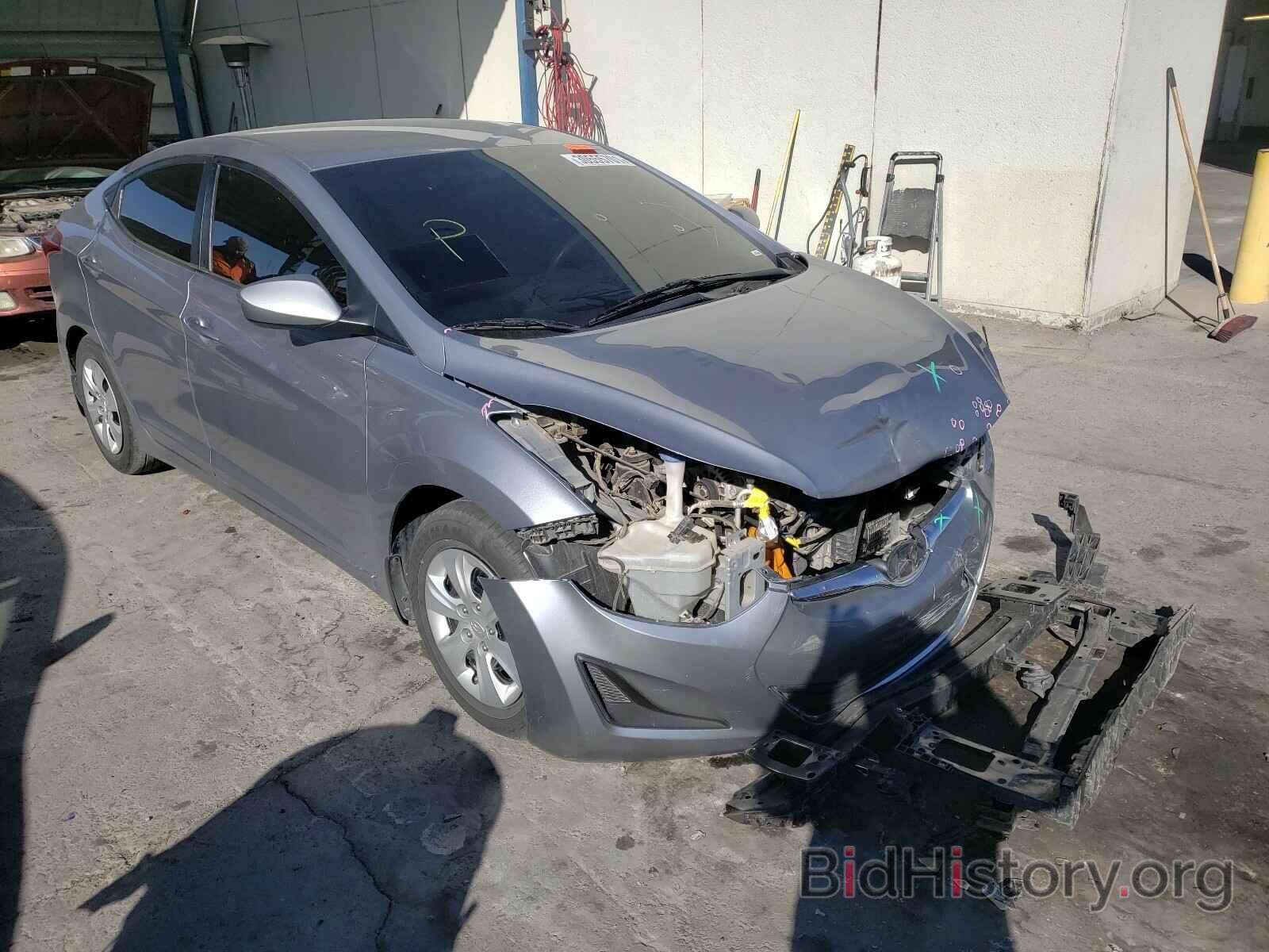 Фотография 5NPDH4AE8GH756779 - HYUNDAI ELANTRA 2016