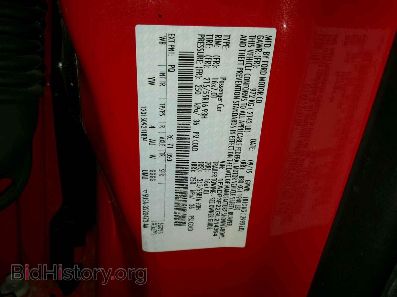 2016 FORD FOCUS - VIN: 1FADP3F22GL214364 - Photo 10