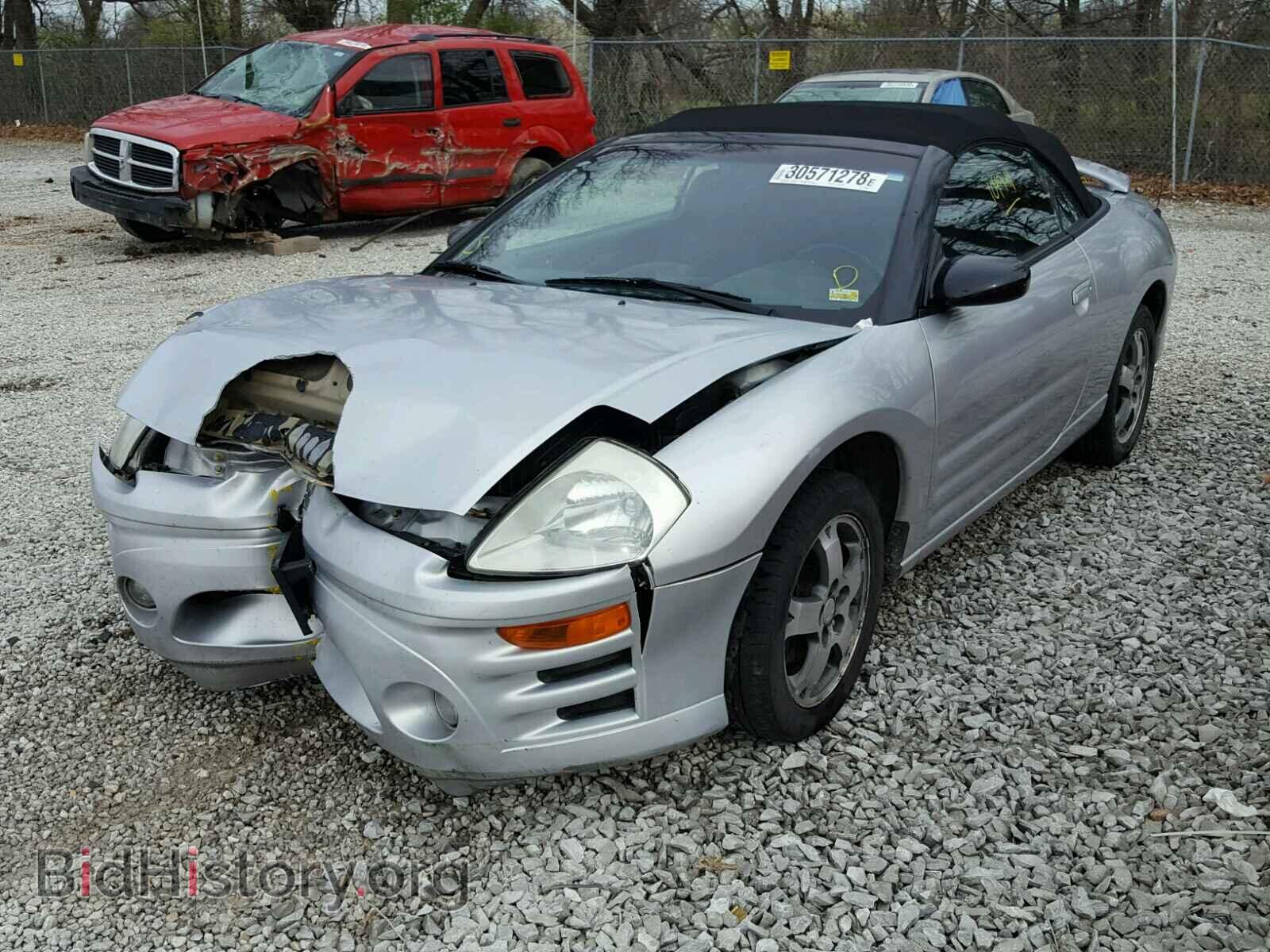 2003 MITSUBISHI ECLIPSE - VIN: 4A3AE45G83E199239 - Фото 2