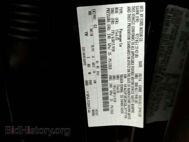 2016 FORD FOCUS - VIN: 1FADP3E26GL371719 - Фото 10