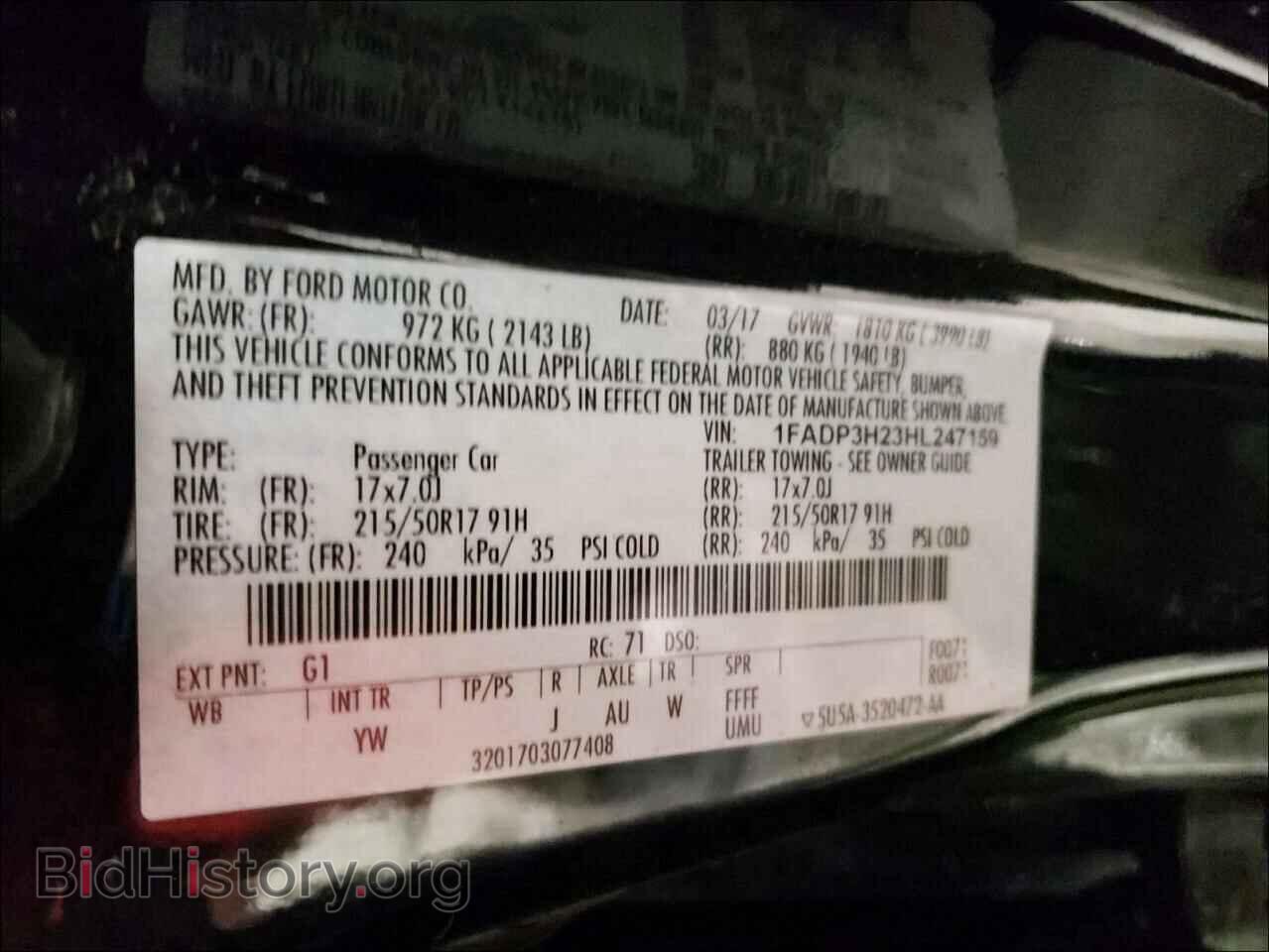 2017 FORD FOCUS - VIN: 1FADP3H23HL247159 - Фото 10