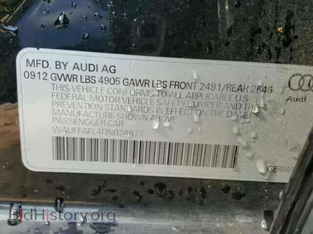 2013 AUDI A4 - VIN: WAUFFAFL4DN024677 - Фото 10