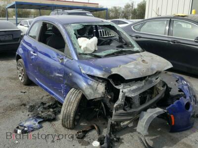 2012 Fiat 500 500 Sport, синий — VIN 3C3CFFBR7CT357875, Copart