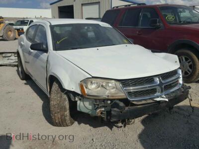 2012 Dodge AVENGER Avenger SE, white — VIN 1C3CDZAB1CN237694, Copart