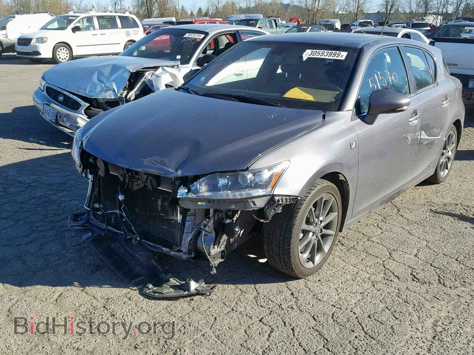 2012 LEXUS CT 200 - VIN: JTHKD5BHXC2062171 - Фото 2